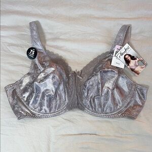 Playtex Silver Full Coverage Bra with Molded Cups‎ Size 42D